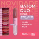 Batom Líquido + Gloss Duo D01 Ruby Rose