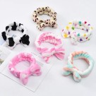 KIT 12 FAIXA FACIAL PELÚCIA TOALHA + 12 PARES WASHBAND