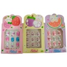 Kit Unhas Postiças Autocolantes Infantil c/ 12 Make Lolita