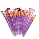 Kit 20 Pincel para Maquiagem c/ Glitter e Necessaire
